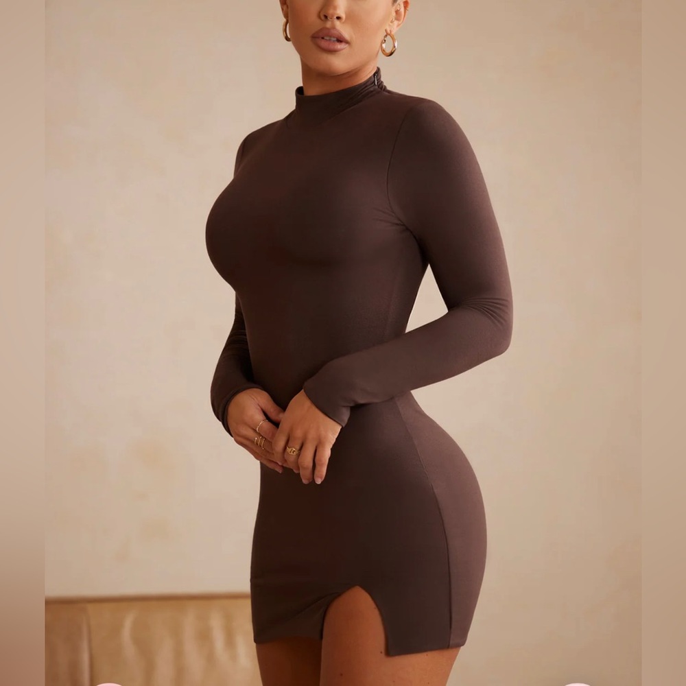 NWT OhPolly Chocolate mini dress. Pair with thigh high boots and chefs 💋 US8